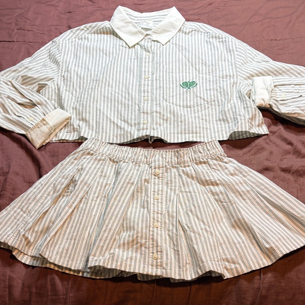 Crop Top and Skort Set by OffLine Brand. NWT!